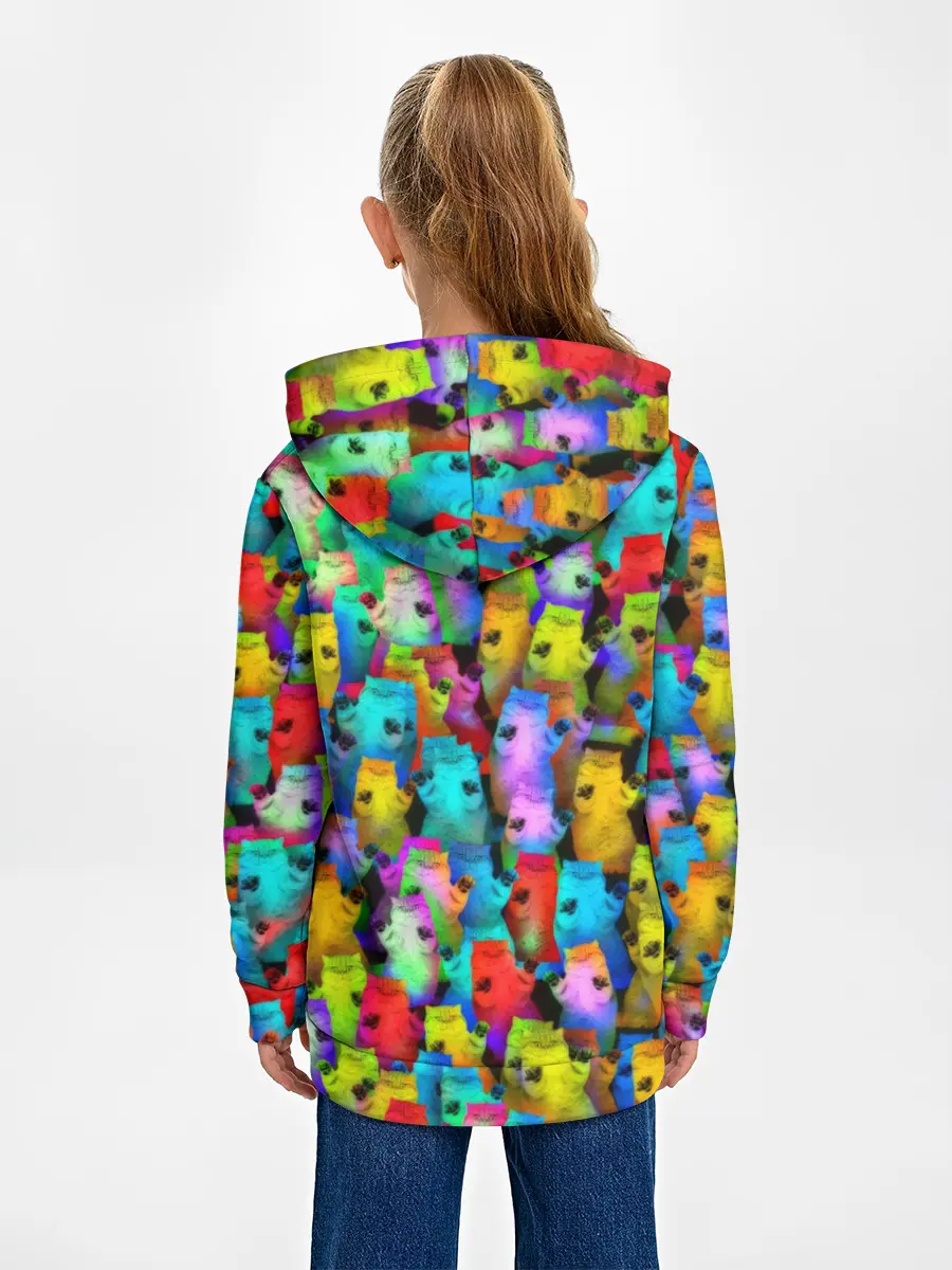 Детское худи / Котики на дискотеке