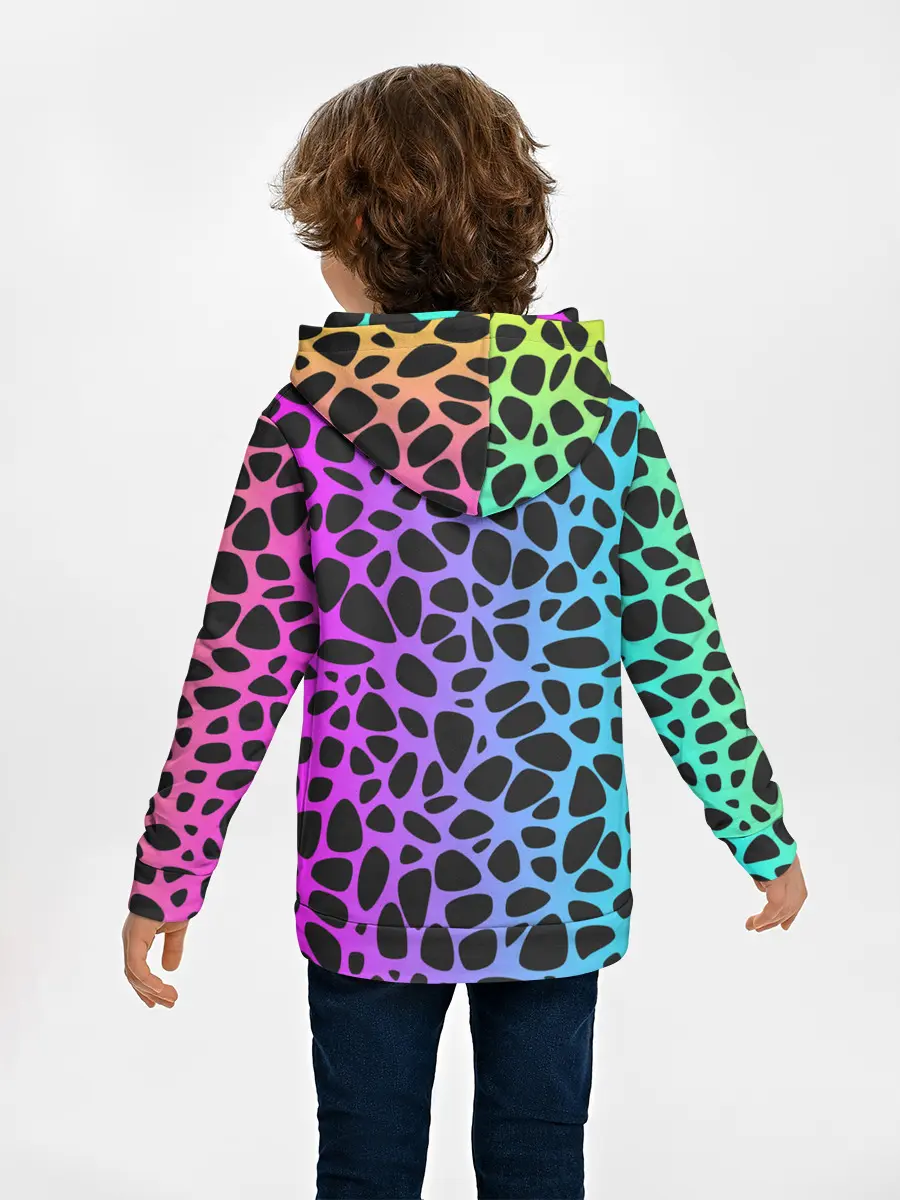 Детское худи / Неоновый градиент