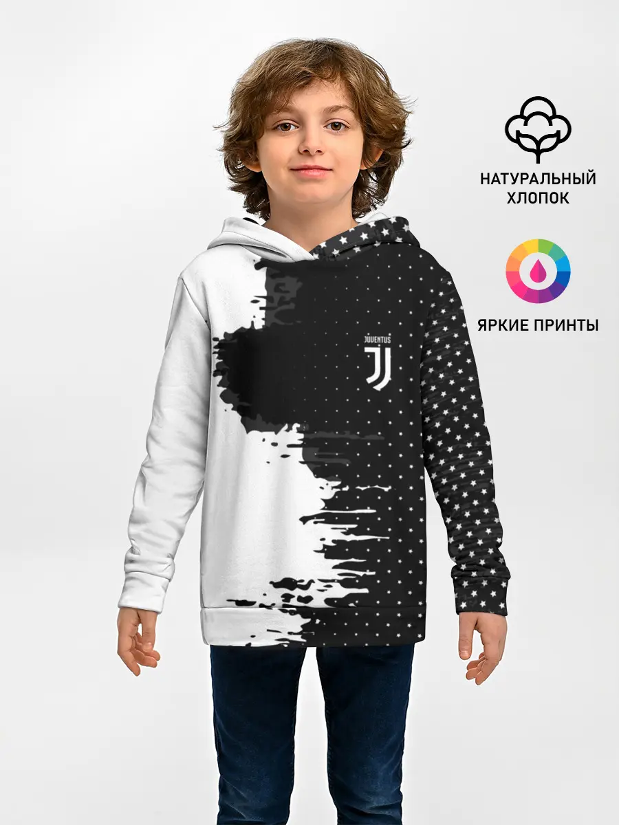 Детское худи / Juventus uniform black 2018