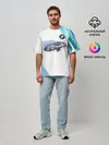 Мужская футболка оверсайз / BMW