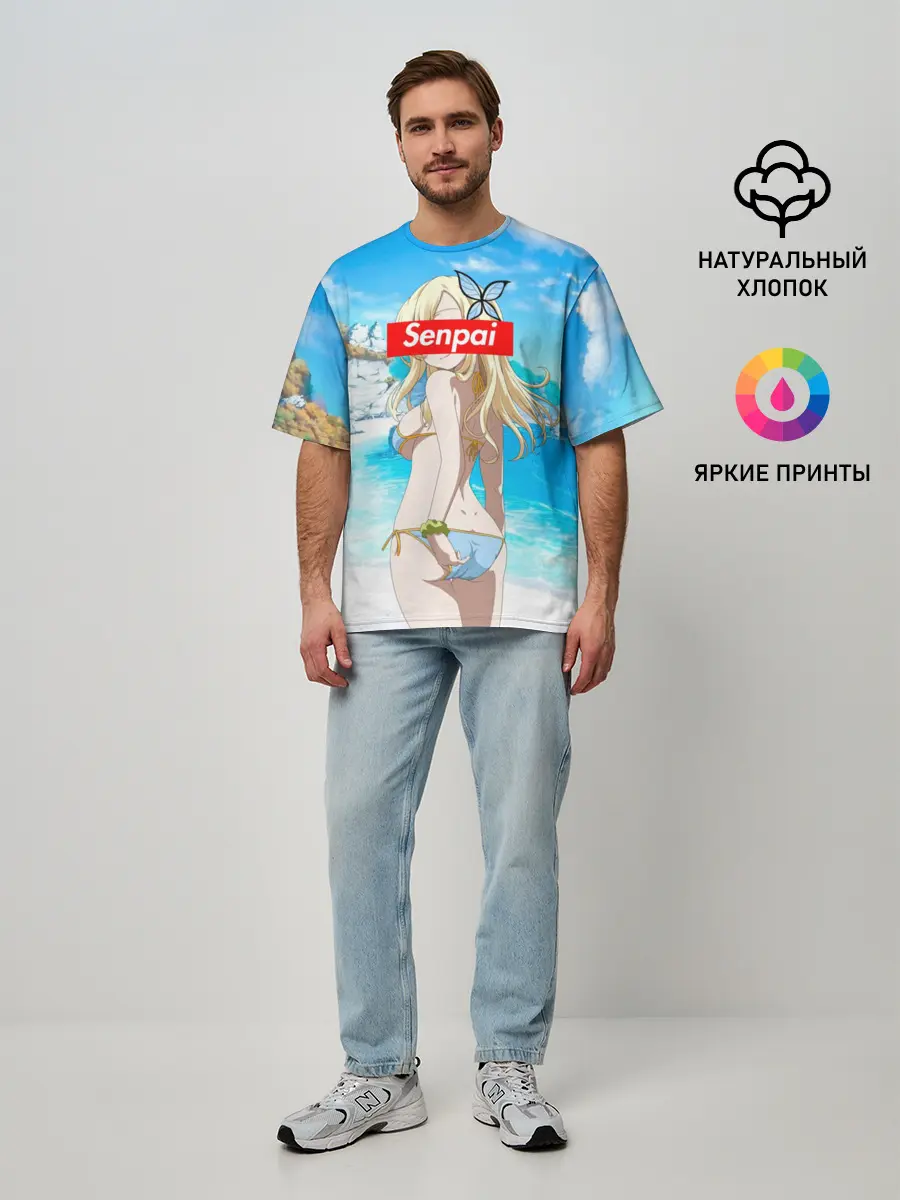 Мужская футболка оверсайз / Anime