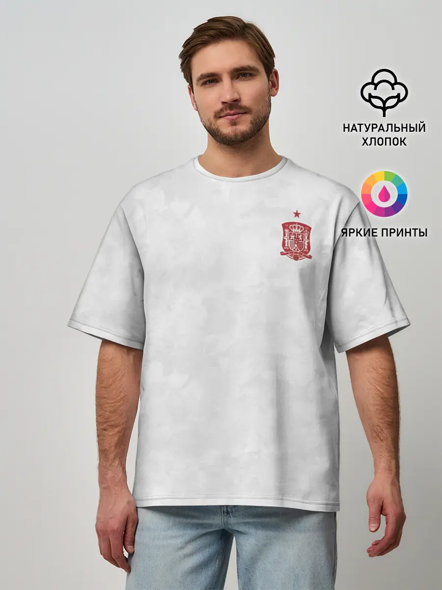 Мужская футболка оверсайз / форма сборной Испании