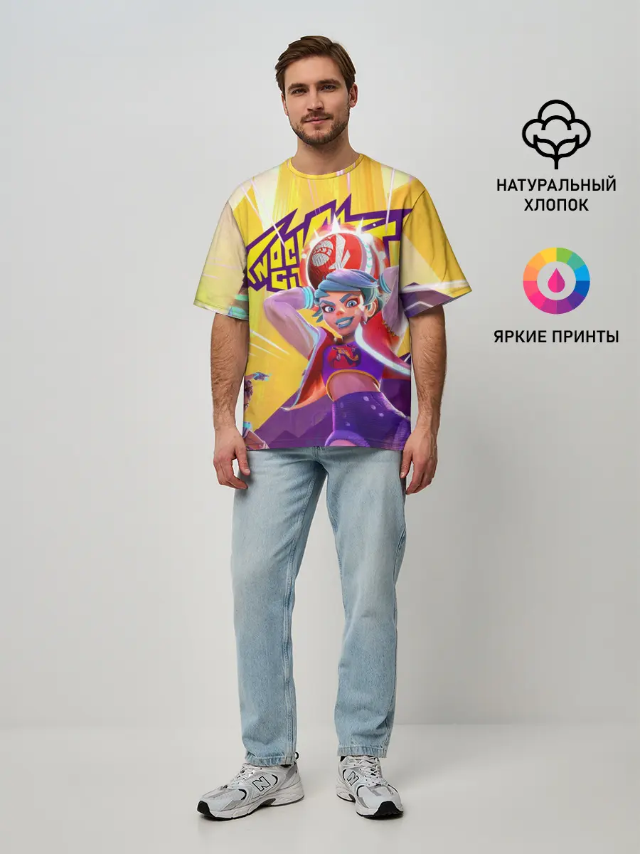 Мужская футболка оверсайз / Knockout City