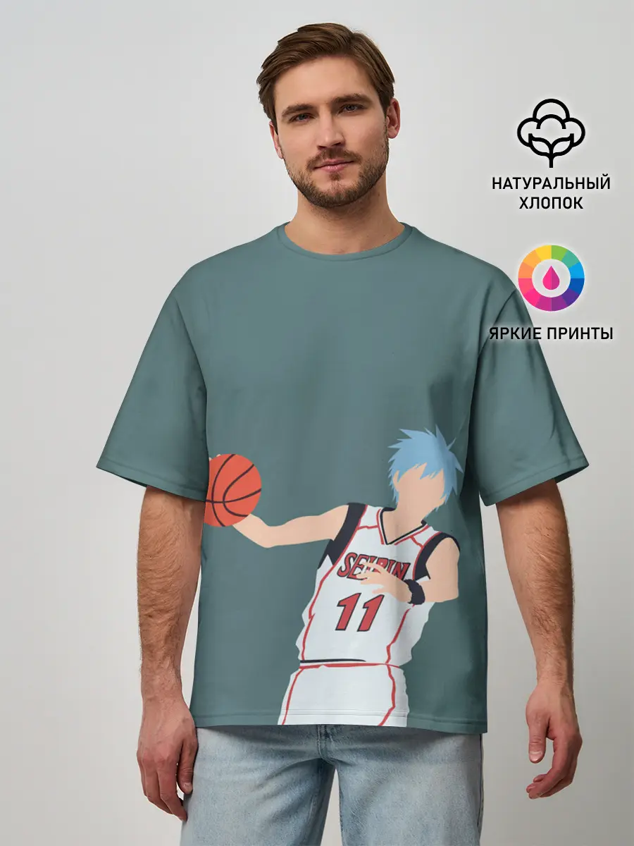 Мужская футболка оверсайз / Tetsuya Kuroko