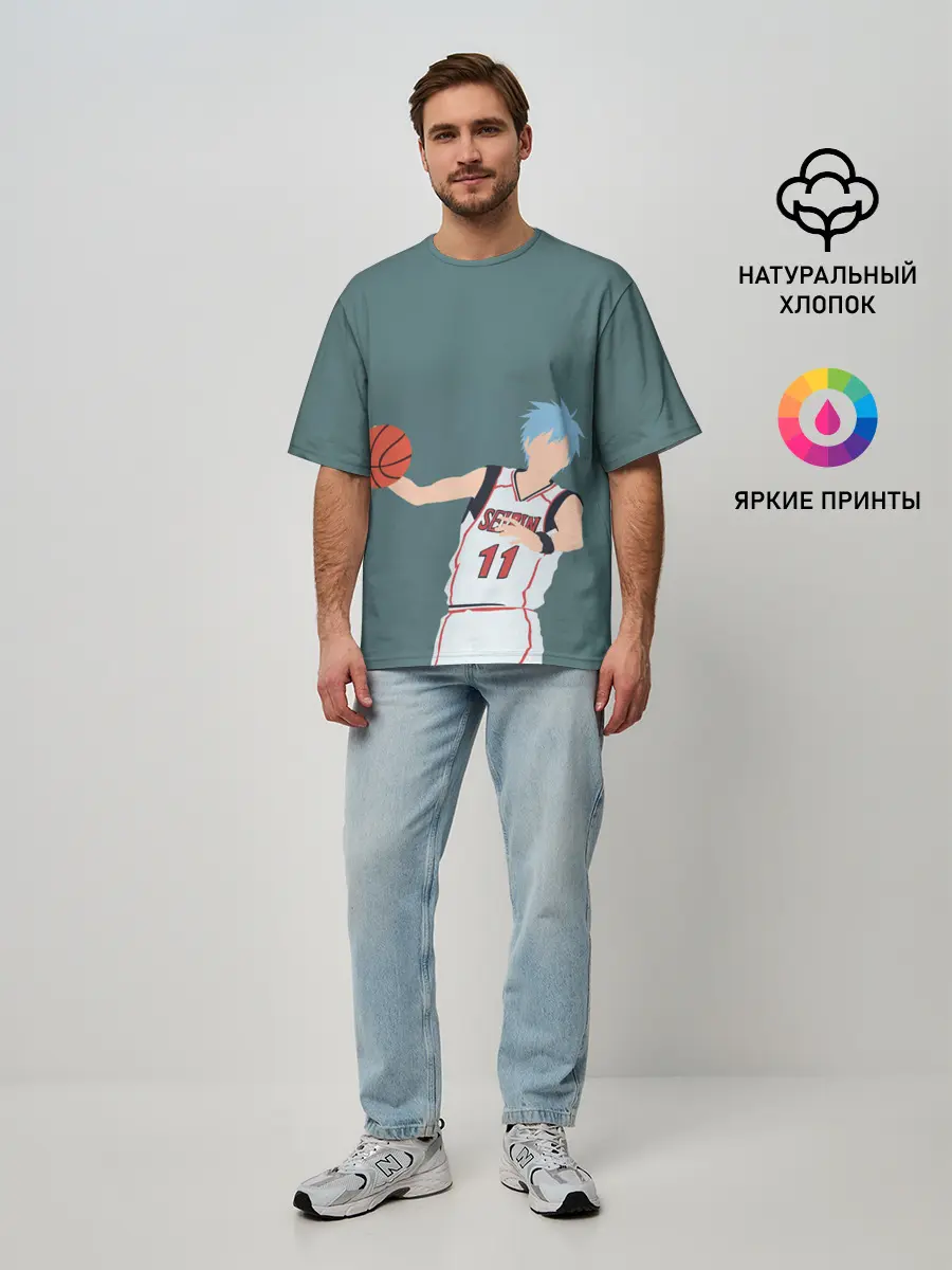 Мужская футболка оверсайз / Tetsuya Kuroko