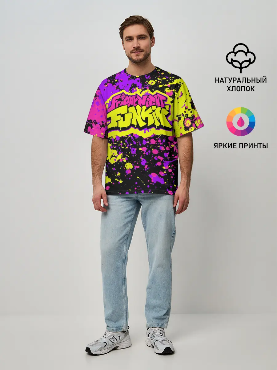 Мужская футболка оверсайз / Friday Night Funkin