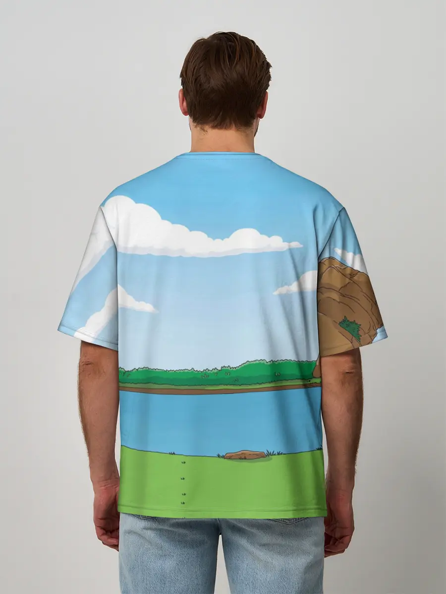 Мужская футболка оверсайз / The simpsons