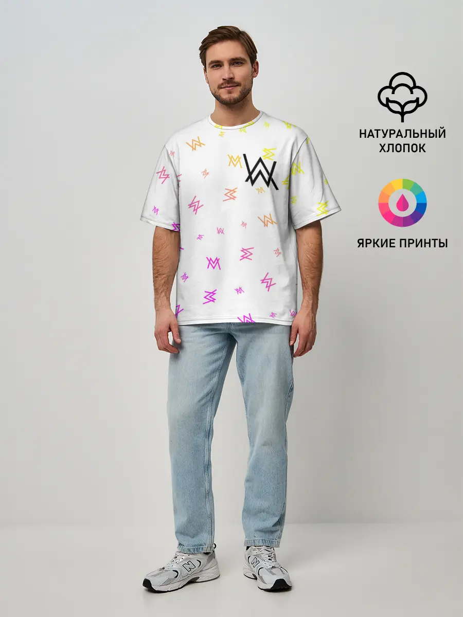 Мужская футболка оверсайз / ALAN WALKER / АЛАН УОКЕР