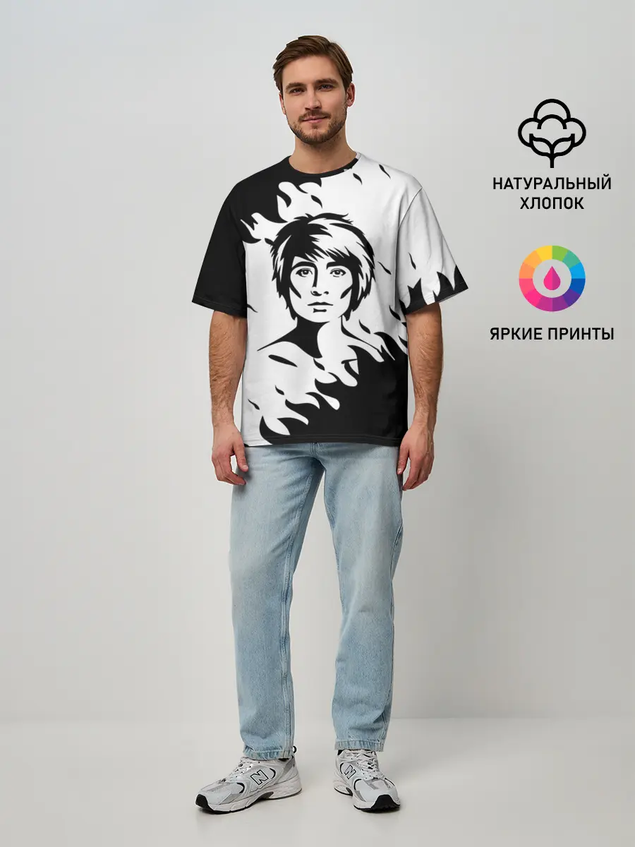 Мужская футболка оверсайз / Zемфира