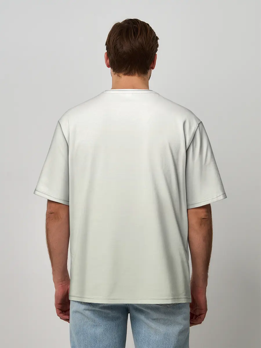 Мужская футболка оверсайз / Моритака и Шинта. БАКУМАН