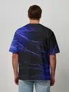 Мужская футболка оверсайз / МОЛНИИ | РАЗРЯДЫ | НЕОН