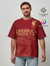 Мужская футболка оверсайз / Ливерпуль