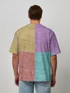 Мужская футболка оверсайз / Burlap Patchwork