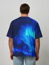 Мужская футболка оверсайз / СИНИЙ КОСМОС