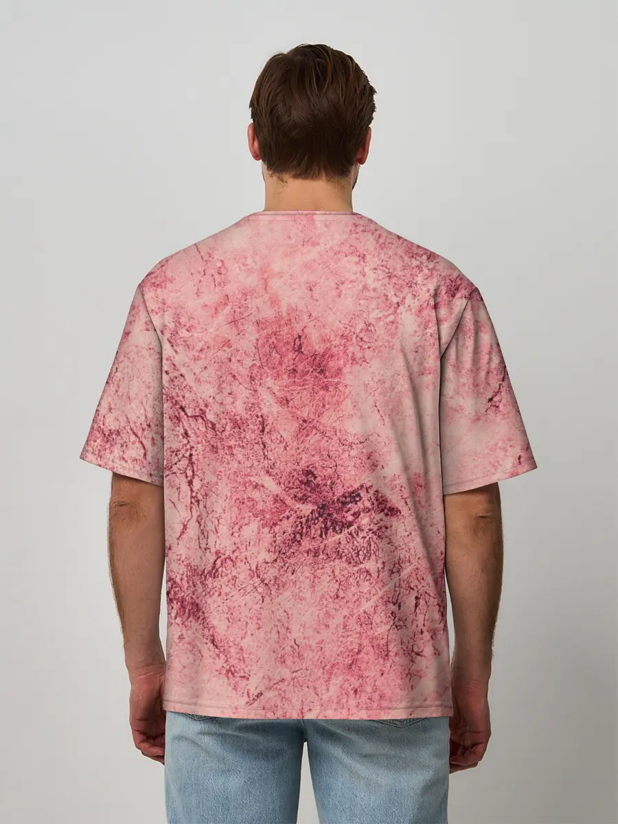 Мужская футболка оверсайз / Свирепый Луффи