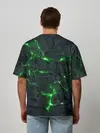 Мужская футболка оверсайз / ЗЕЛЁНОЕ ИЗЛУЧЕНИЕ