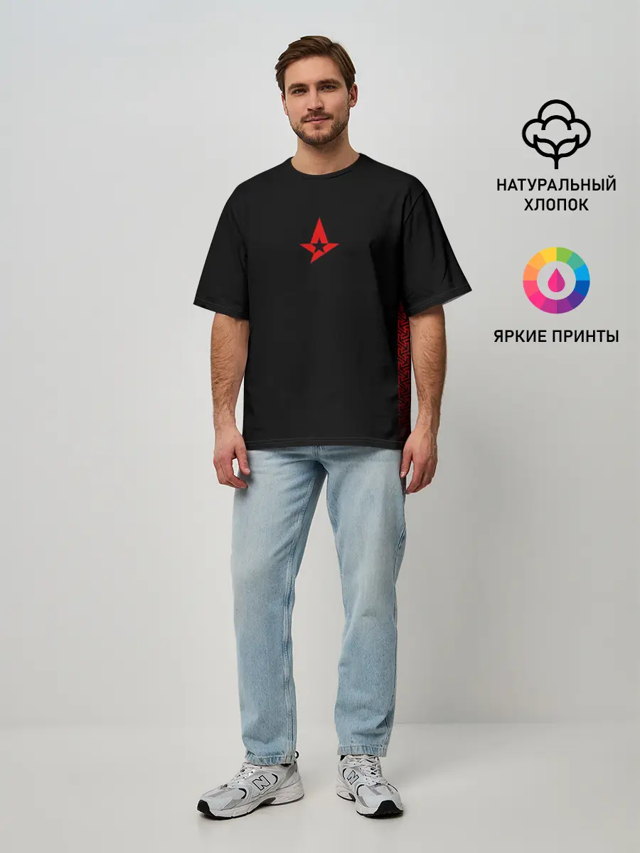 Мужская футболка оверсайз / Astralis uniform 2019