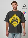 Мужская футболка оверсайз / Gamer zone