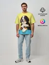 Мужская футболка оверсайз / Бернский зенненхунд, Berner Sennenhund
