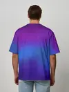 Мужская футболка оверсайз / Leather gradient