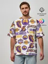 Мужская футболка оверсайз / LAKERS LOGO
