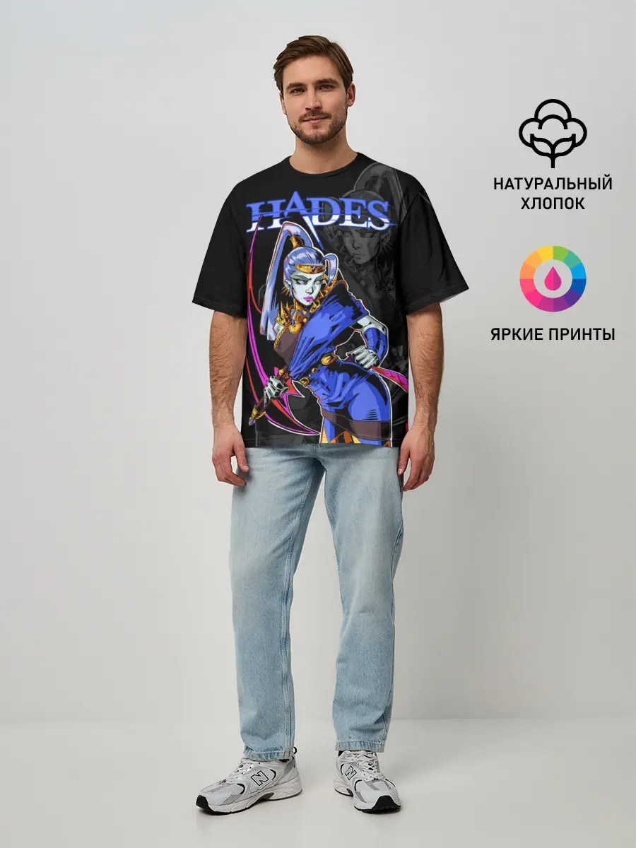 Мужская футболка оверсайз / Hades Megaera