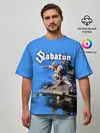 Мужская футболка оверсайз / Йоаким Броден на танке Sabaton