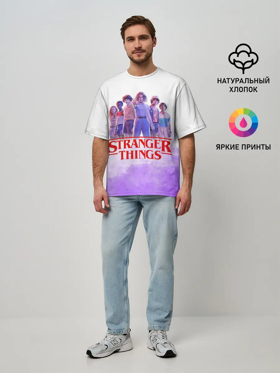Мужская футболка оверсайз / ОЧЕНЬ СТРАННЫЕ ДЕЛА