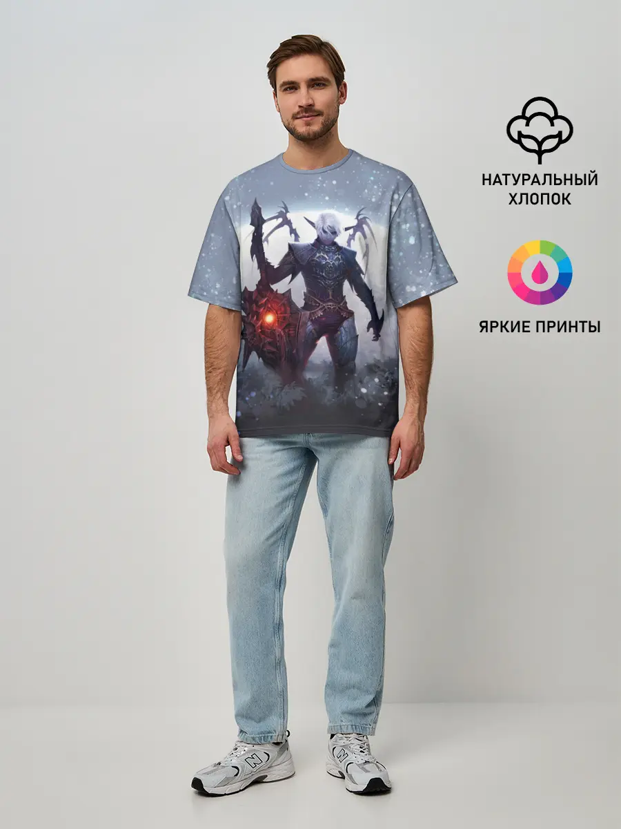 Мужская футболка оверсайз / Dark knight