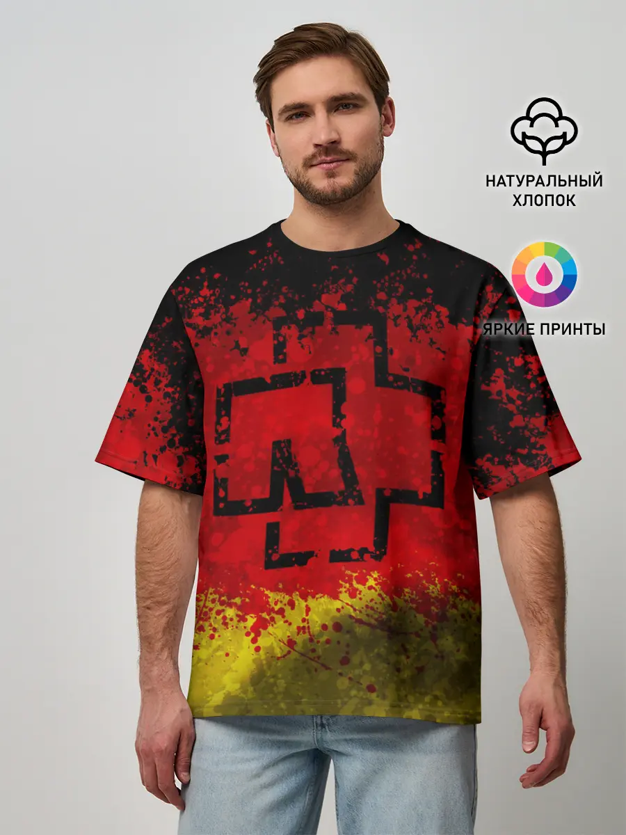 Мужская футболка оверсайз / Rammstein