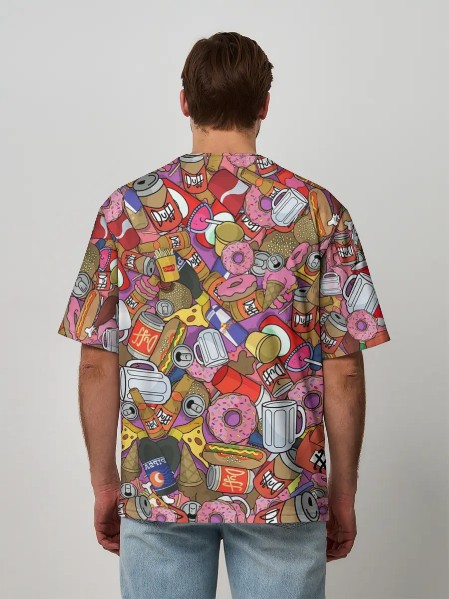 Мужская футболка оверсайз / Гомер