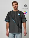 Мужская футболка оверсайз / BMW TEXTURA | БМВ ТЕКСТУРА
