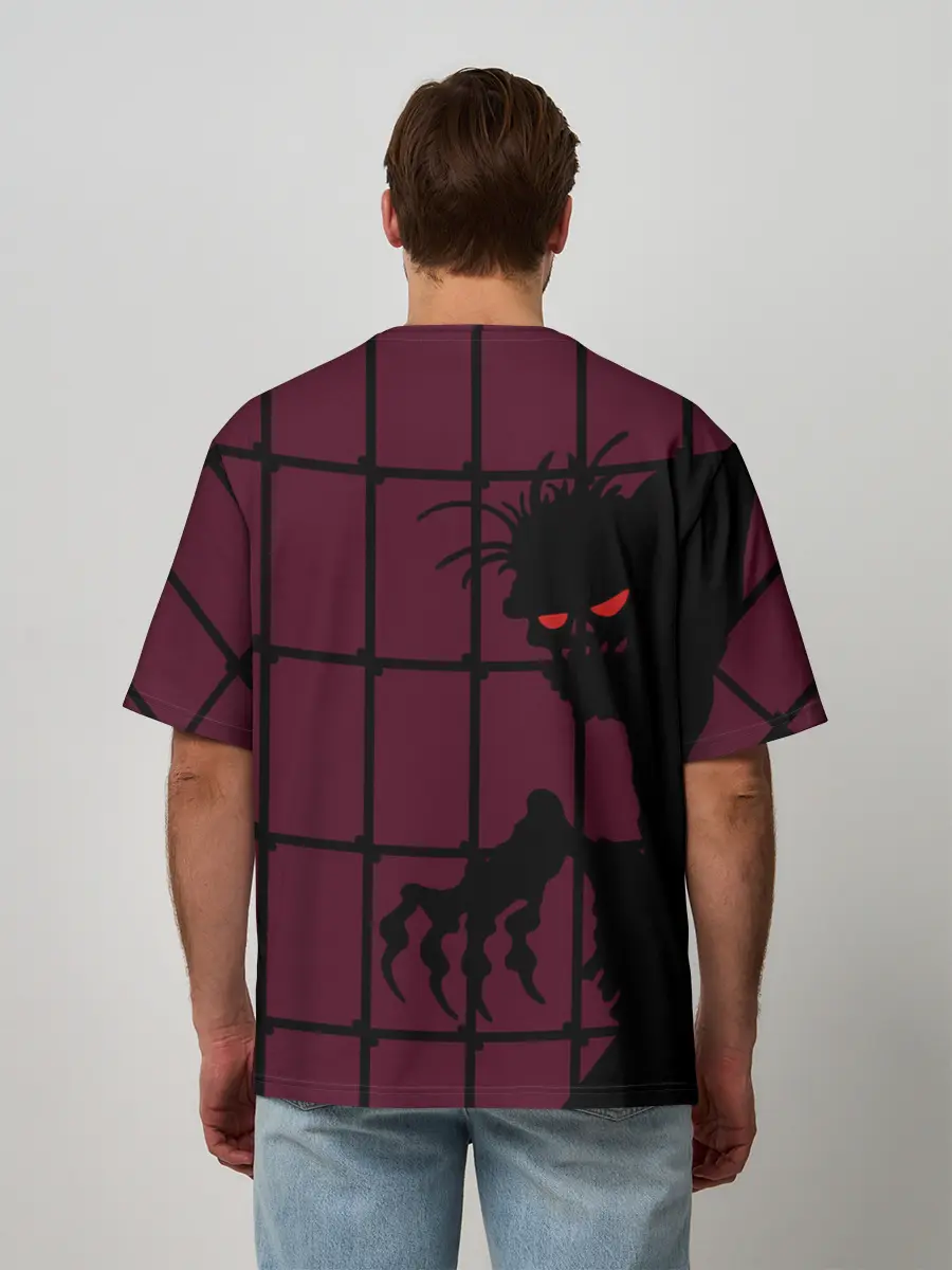 Мужская футболка оверсайз / Нечисть за железной решеткой