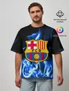 Мужская футболка оверсайз / BARCELONA