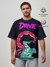 Мужская футболка оверсайз / драйв фильм