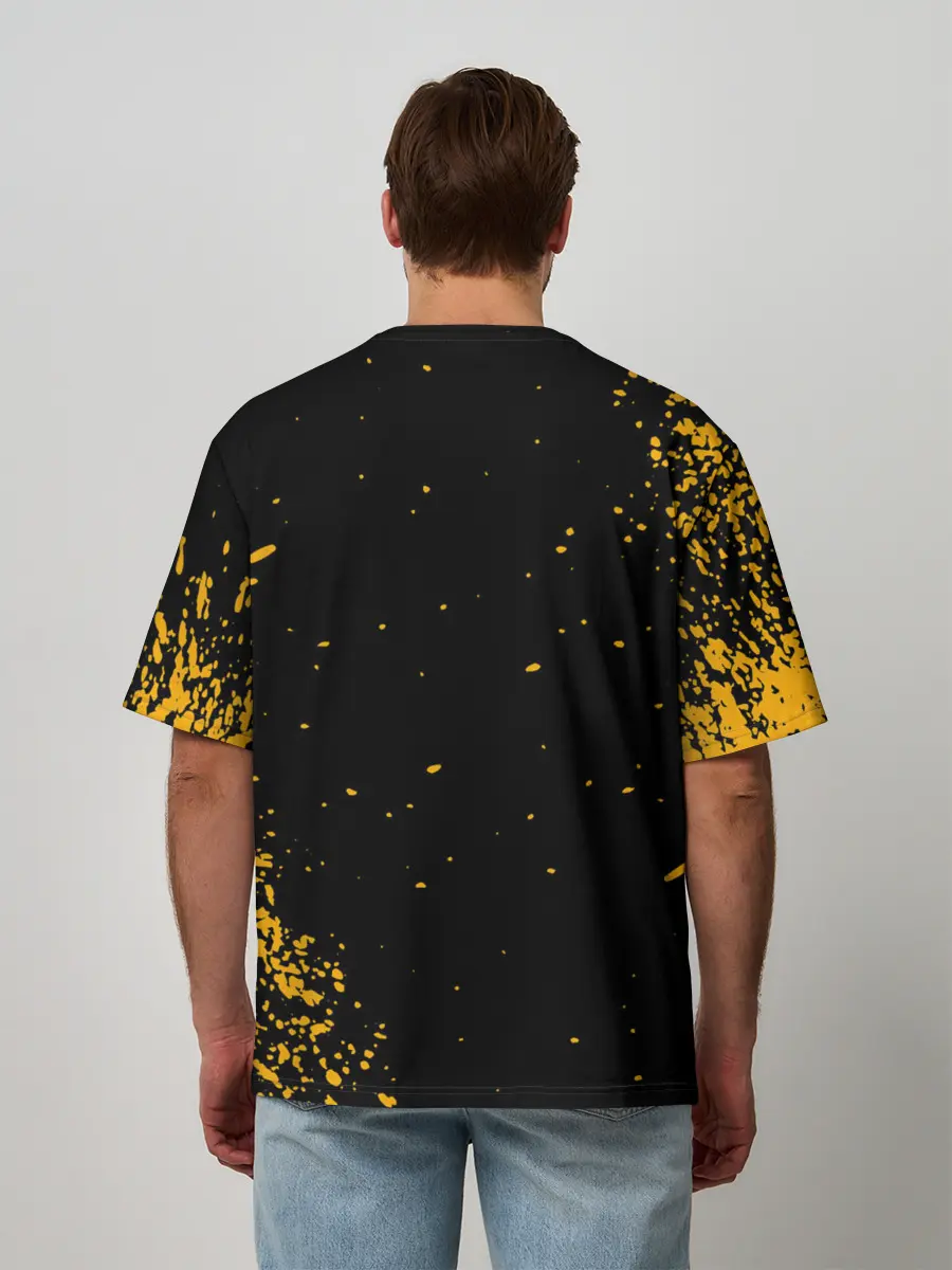 Мужская футболка оверсайз / КОРОНАВИРУС | nCoV