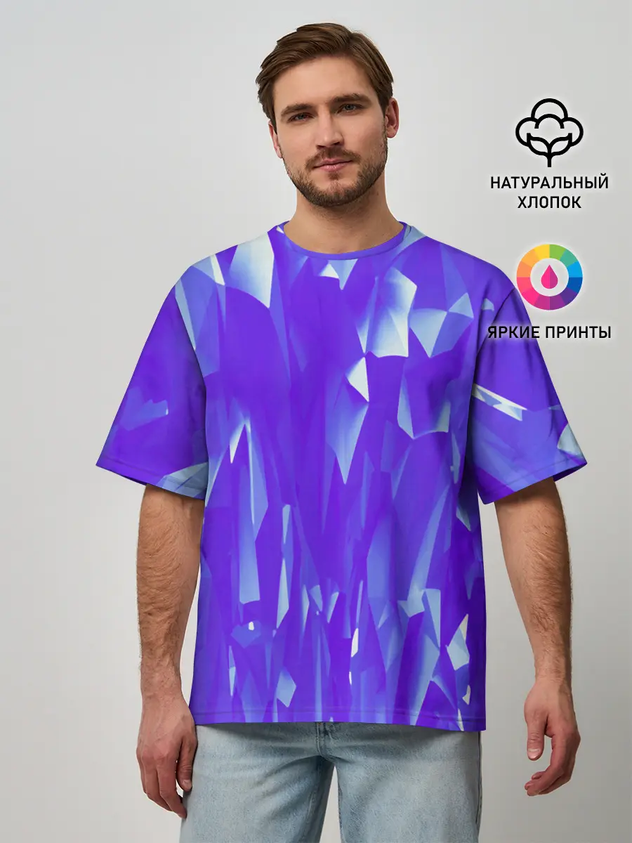 Мужская футболка оверсайз / Абстракция