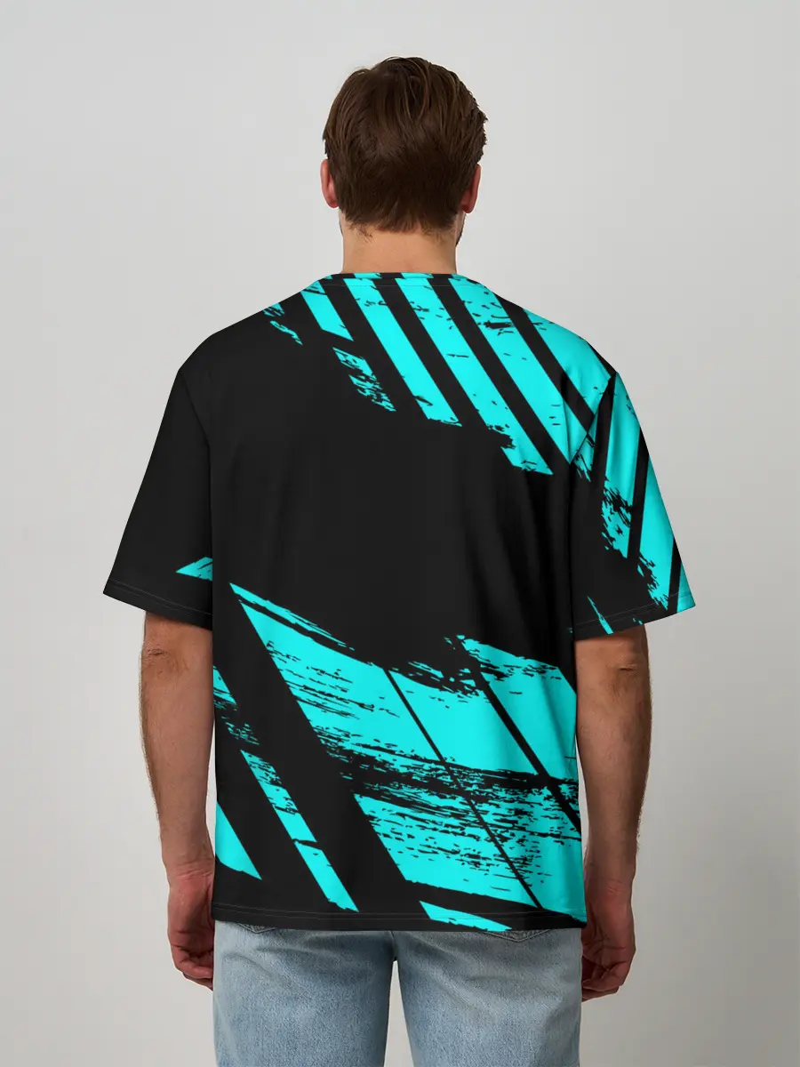 Мужская футболка оверсайз / Final Fantasy Cloud