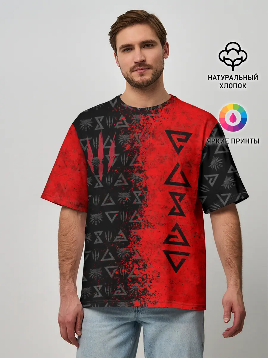 Мужская футболка оверсайз / THE WITCHER [9]