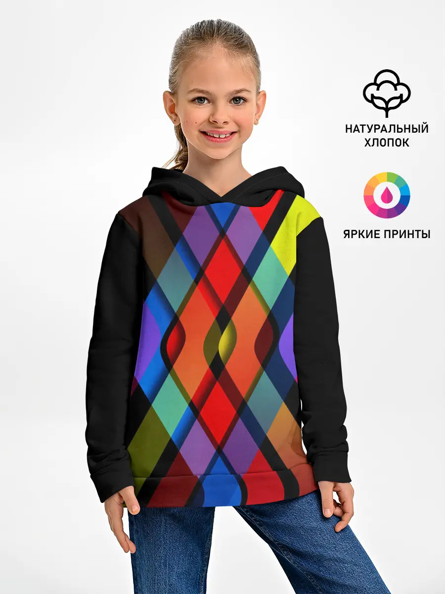 Детское худи / Симметрия красок