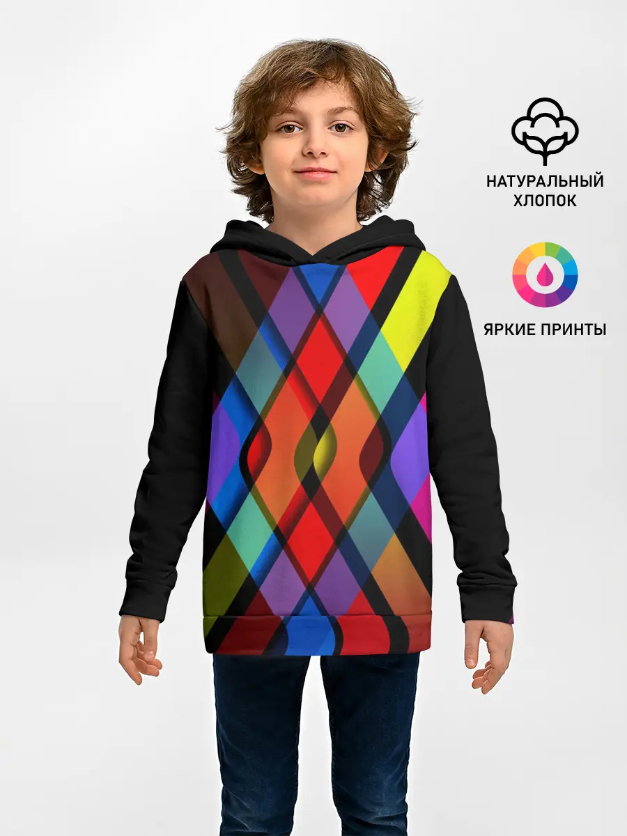 Детское худи / Симметрия красок