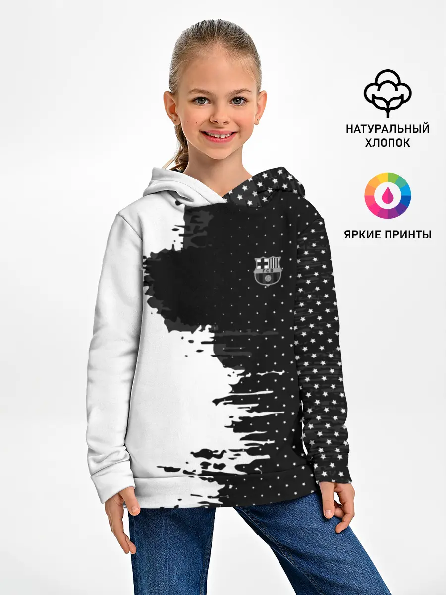 Детское худи / Barcelona uniform black 2018