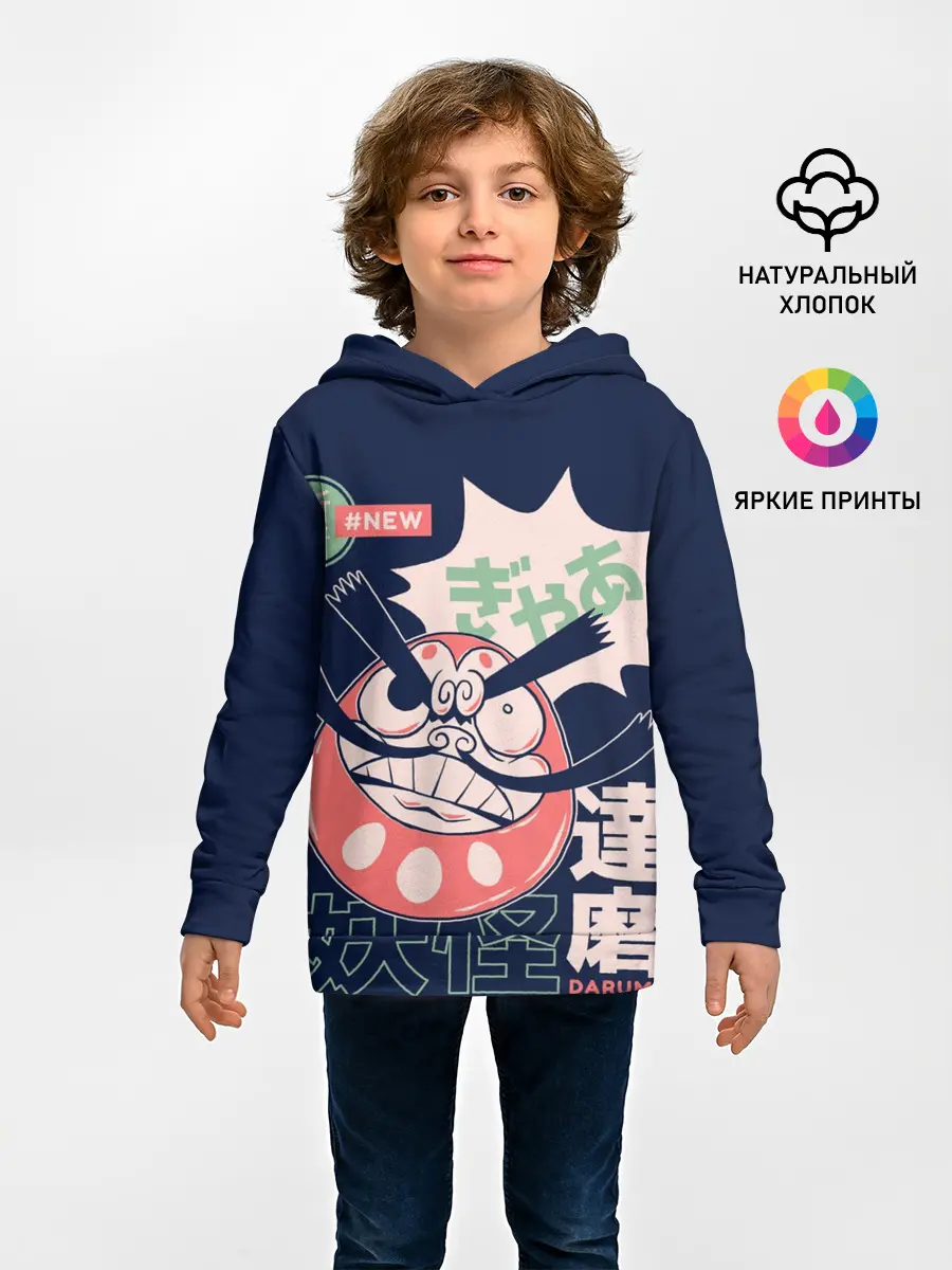 Детское худи / Anime Daruma Demon Yokai