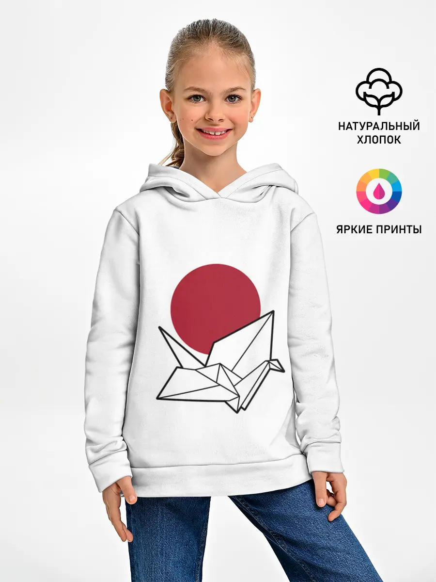 Детское худи / БУМАЖНЫЙ ЖУРАВЛЬ | PAPER CRANE