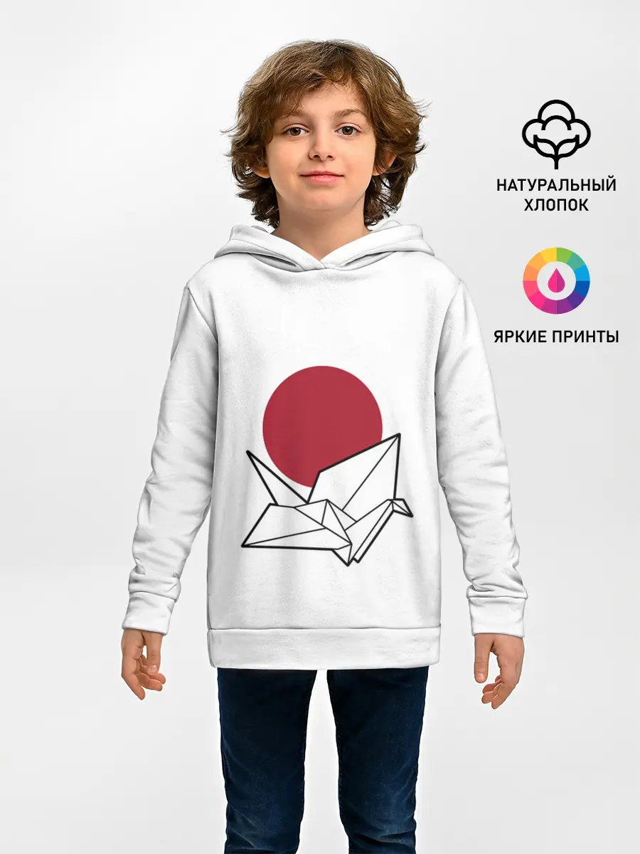 Детское худи / БУМАЖНЫЙ ЖУРАВЛЬ | PAPER CRANE