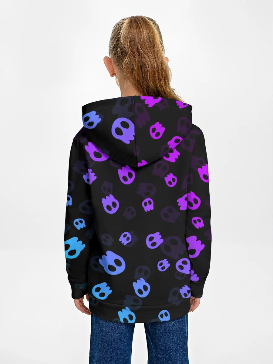 Детское худи / НЕОНОВЫЕ ЧЕРЕПА