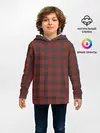 Детское худи / Бордовая клетка