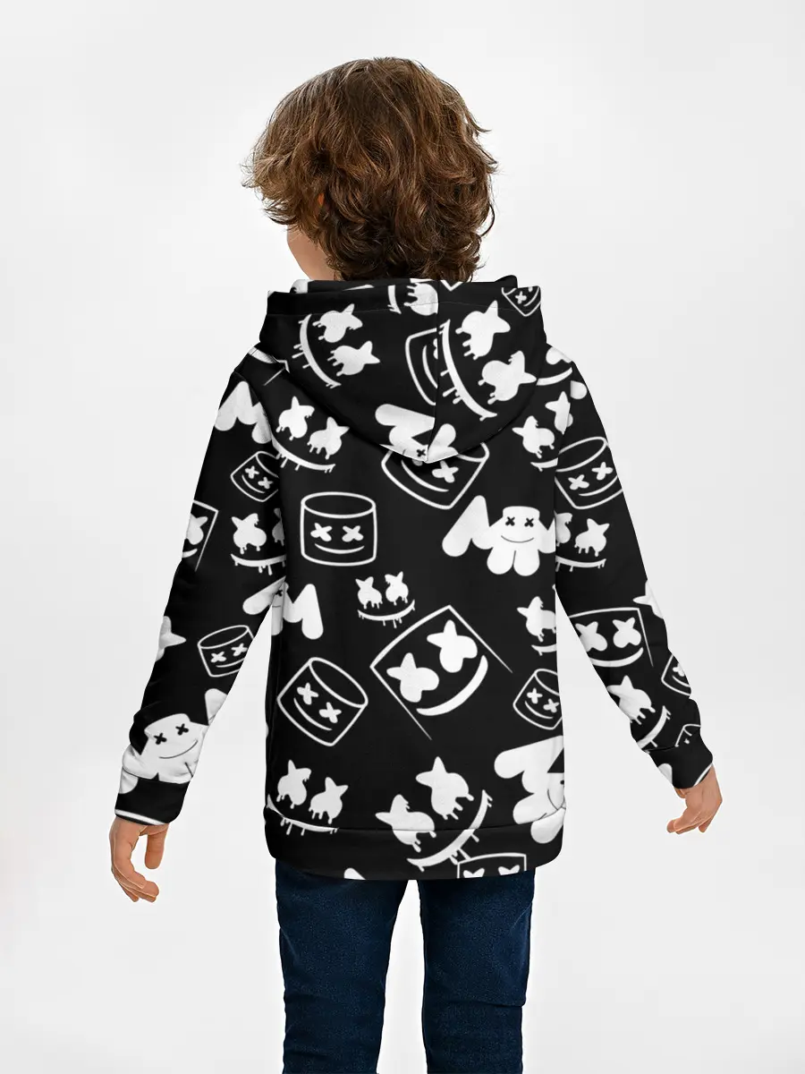 Детское худи / Marshmello ЧБ