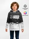 Детское худи / Линкин Парк Лого Рок ЧБ | Linkin Park Rock