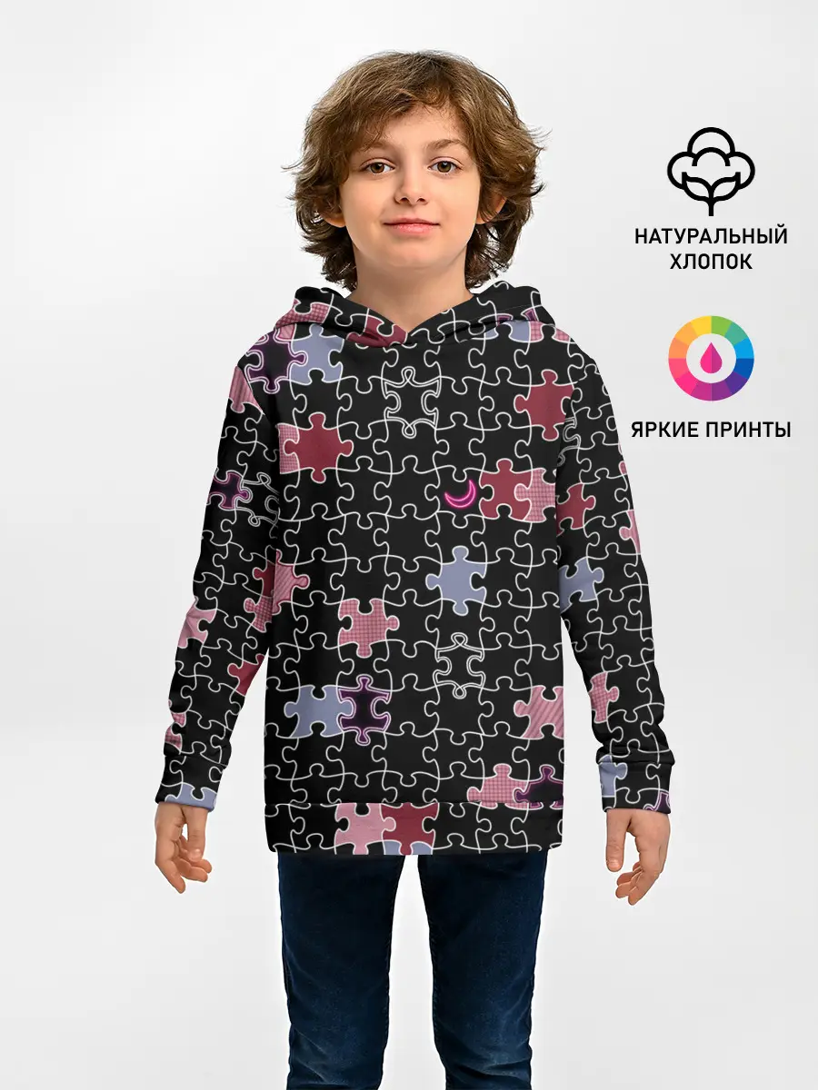 Детское худи / Пазлы Винтажный стиль